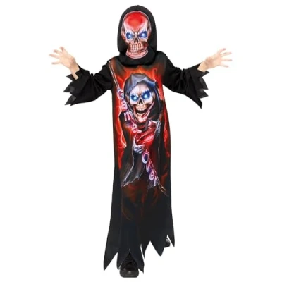 Image of amscan 9911993 Boys Gaming Reaper Halloween Costume (Age 10 12 years)