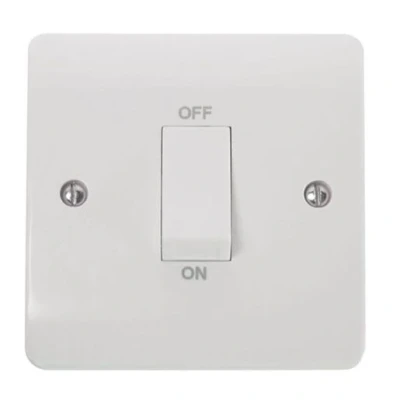 Image of Click Mode 45 A 1 Gang Dp Switch with White Rocker CMA500