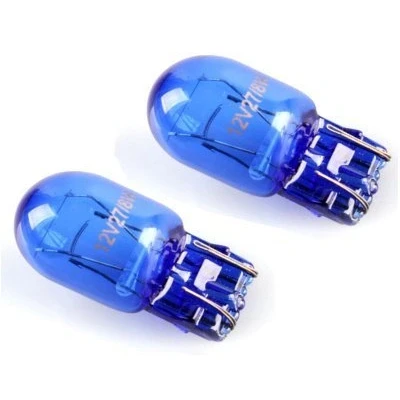 Image of 2 x DRL / Daytime Running Light Sidelight T20 W21/5W 580 7443 Super White Xenon Look Upgrade Car Bulbs