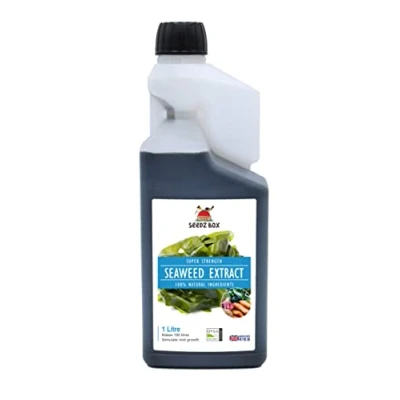 Image of Plant Food Fertiliser Seaweed Liquid Fertilizer 1 Litre Makes 100 Litres For Indoor Plants Hydroponics Bamboo Succulents Vegetables Flowers High Strength Extract Seedzbox