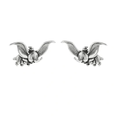 Image of Dumbo Flying Elephant Girls 925 Sterling Silver Stud Earrings