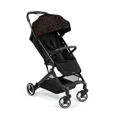 Image of hauck Travel N Care, Leo Black Gold Winner Mother &amp; Baby Awards 2024, Lightweight Pushchair with Raincover, Suspension, Compact Foldable, UPF 50+, Fully Reclining from Birth up to 22 kg
