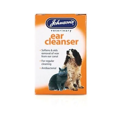 Image of John sons Ear Drops or Cleanser for Dogs/Cats Kills Mites Wax Softner (Ear 18ml)