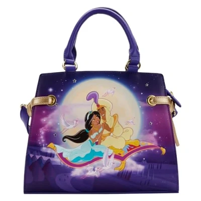 Image of Loungefly Disney Aladdin 30th Anniversary Crossbody Bag One Size, Aladdin, Size