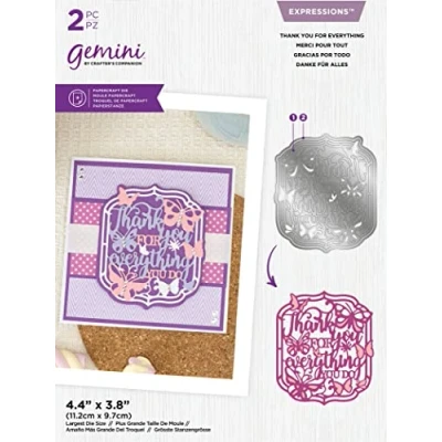 Image of Gemini Expressions Image Sentiment Metal Die Thank You for Everything