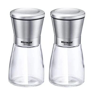 Image of Westmark 63352260 Spice Mills Set, Glass, Stainless Steel, ABS, PE, PP, Ceramic, stainlesssteel