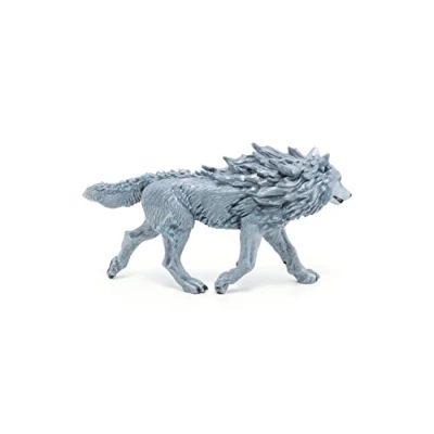 Image of Papo Animal figurine Ice Wolf, Medieval Fantasy Frozen Mystery, Toy for Children from 3 Years Hand painted Tales and Winter Adventures