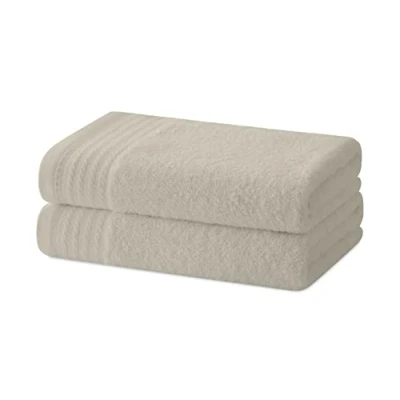 Image of Degrees home Set of 2 Bidet Towels Bath Small 100% Cotton 480 g/m² Dimensions 30 x 50 cm, Beige
