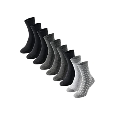 Image of Uncover by Schiesser Women&#039;s Damen 9 PACK Socken Strümpfe Sparpack Socks, MEHrFARBIg, 35 38 (pack of 9)