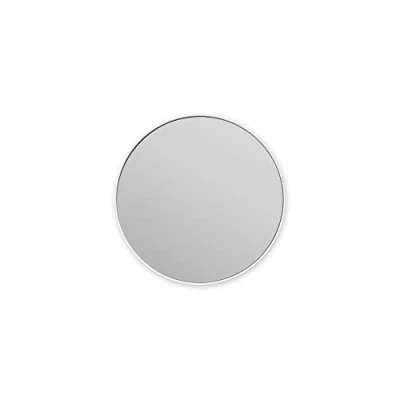Image of Brabantia Mindset Bathroom Mirror 5x Zoom for Precise View Magnetic Holder Removable Wall Mounted Corrosion Resistant Fixing Materials Included Fresh White ø 20.4 cm