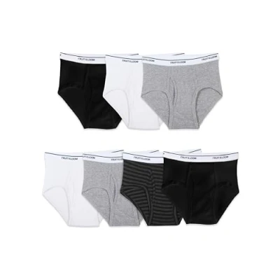 Image of Fruit of The Loom Boys&#039; Cotton Brief (Pack 7) Underwear, Assorted, Medium