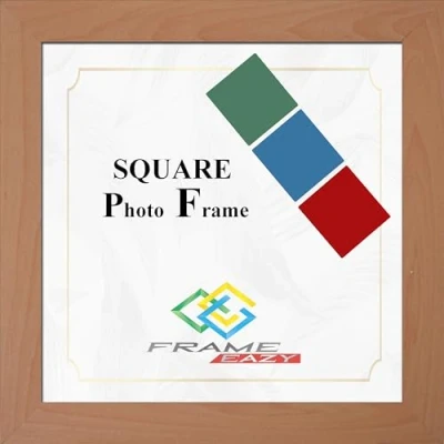Image of Photo Frame Picture All Square Sizes Frames Black White Oak (Beech, 17&quot; x 17&quot;)