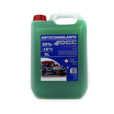 Image of OCC MOTORSPORT GREEN ANTIFREEZE 30% 16ºC 5 LITRES