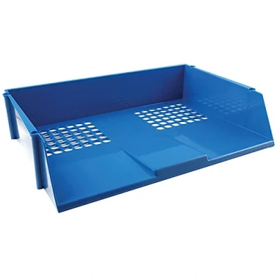 Image of Q Connect Wide Entry Letter Tray Blue