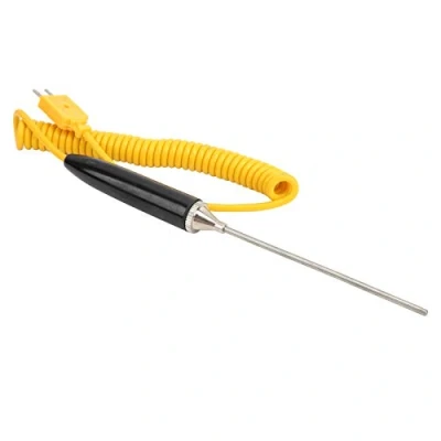 Image of 3x100mm K Type Handheld Surface Thermocouple Probe, Probe Temperature Sensor for High Furnace and Measuring The