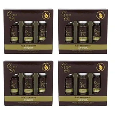Image of XHC Moroccan Argan Oil Extract Hair Treatment Shots (12 x 12ml) Intensive Repair