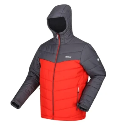 Image of Regatta Mens Nevado V Jacket Cajun Orange/Rhino M