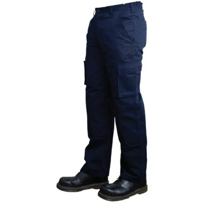 Image of Tuffsafe Cargo Trousers Navy 40&quot; W 33&quot; Leg