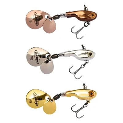 Image of Berkley Pulse Spintail 3 Pack, Fishing Hook, Hard Lures, PredatorFishing, Perch, Unisex, Assorted, 9g