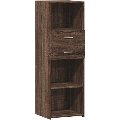 Image of vidaXL Highboard Brown Oak 40x42.5x124 cm Engineered Wood