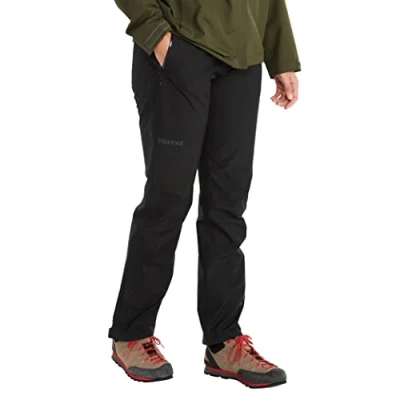 Image of Marmot Women Minimalist Pant, Waterproof Gore TEX Trousers, Breathable Overtrousers, Lightweight Hiking and Cycling Windproof Trekking Pants Black