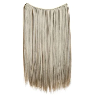 Image of CAISHA 20&quot; 1 Weft Extension With Elastic Band Hair Extensions Hairpiece Straight Light Brown Blonde Highlights E123