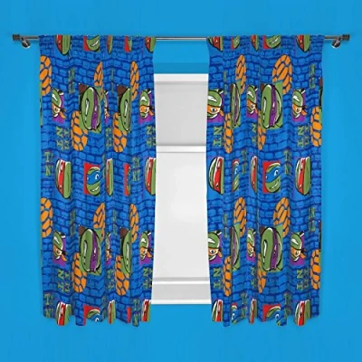 Image of Character world Teenage Mutant Ninja Turtles Team 72&quot; Curtains, Fabric, 182 h x 168 l Centimeters