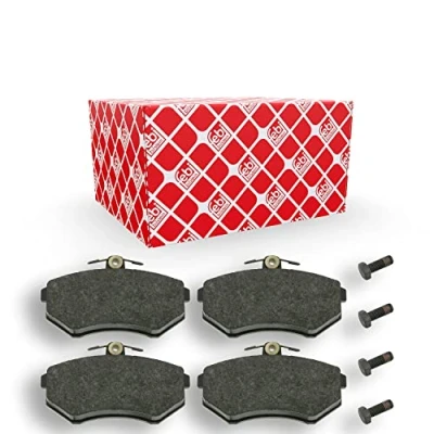 Image of 443698151K, 8A0698151, 8A0698151B Brake pad set FEBI BILSTEIN 16308 Front Axle excl. wear warning contact with screw AUDI: Coupe B3, 80 B4 Saloon
