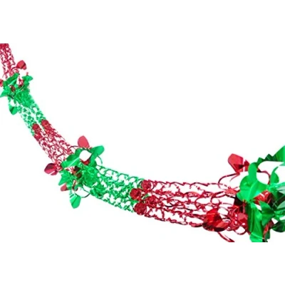 Image of Green/Red Foil Decoration 1 Count Assorted Designs Eye Catching Party Decor For All Occasions