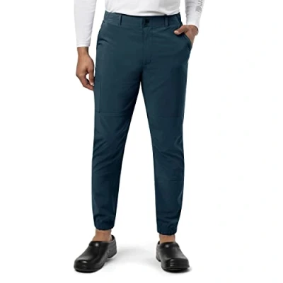Image of Carhartt Men&#039;s Micro Ripstop Cargo Jogger Scrub Pant Medical, Navy, Medium