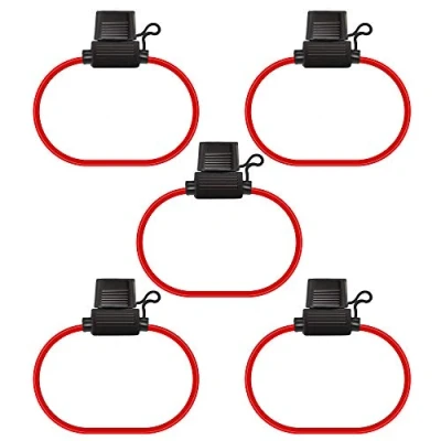 Image of HUIQIAODS Inline Standard Fuse Holder 12V 30A Wire Waterproof ATC/ATO 16AWG for Car Boat