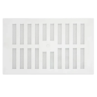 Image of Map Adjustable Air Vent with Flyscreen Cover, 9&quot; x 6&quot; (229mm 152mm), Hit &amp; Miss Double Brick Ventilation White