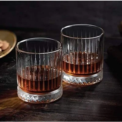 Image of Pasabahce Elysia 520014 Whisky Glasses Set of 4 Retro Design and Crystal 210 ml