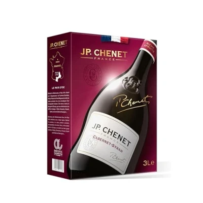 Image of JP Chenet Original Cabernet Syrah Red Wine from Pays d&#039;Oc, France Bag in Box 3l (1 x 3 L)