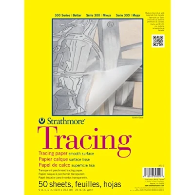 Image of Strathmore Pro Art Tracing Paper Pad 11 inch x 14 inch, 50 Sheets, White