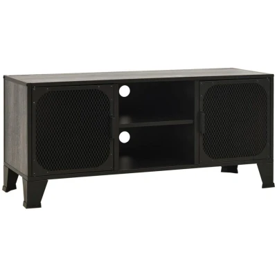 Image of vidaXL TV Cabinet Grey 105x36x47 cm Metal and MDF