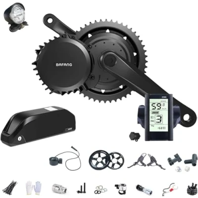 Image of Bafang Electric Bike Conversion Kit 1000W 48V 52V Mid Drive Motor BBSHD BBS02B EBike with Battery 20AH,Display DPC18/C965/850C/750C Optional