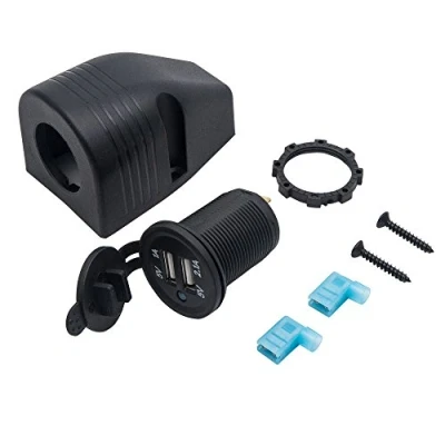 Image of MASO H84665 12 / 24V Cigarette Lighter Socket for Car, Motorbike &amp; Motorhome Surface Dash Mount