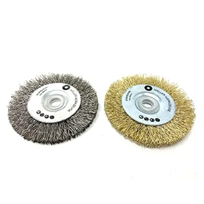 Image of Set of 2 Wire Brush Cleaning Disc Suitable for Bosch GWS 10.8 12V 76 Accessories Sanding Discs Mini Battery Angle Grinder