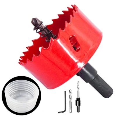 Image of 65mm hole saw and Accessories dust Bowl 2PCS set,LAIWEI collector for all saws up to 125mm cutting diameter