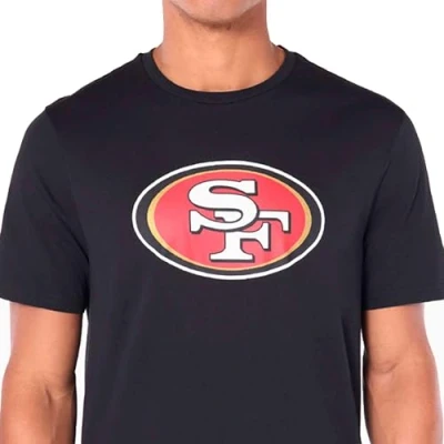 Image of New Era San Francisco 49ers NFL Team Logo Black T Shirt