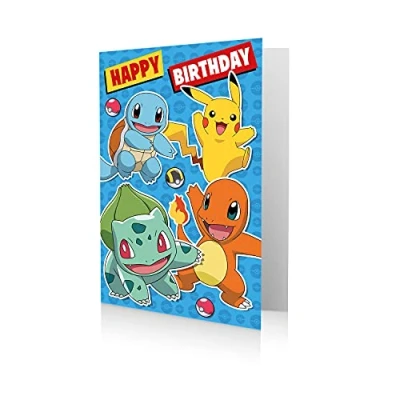 Image of Happy Birthday Card, Pokemon Card Pokemon,