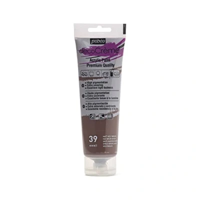 Image of Pebeo 120ml DecoCreme, Acrylic, Kelp Brown, 120 ml (Pack of 1)