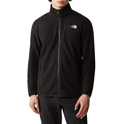 Image of THE NORTH FACE Men&#039;s Resolve Full Zip Fleece Jumper for Men Eco Friendly Outdoor Hiking &amp; Camping Jacket TNF Black, M