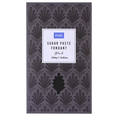 Image of PME Sugar Paste Fondant Black 250g