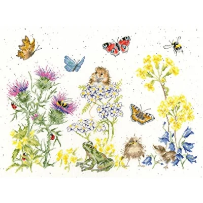Image of Bothy Threads Cross Stitch Kit Wildflower Memories