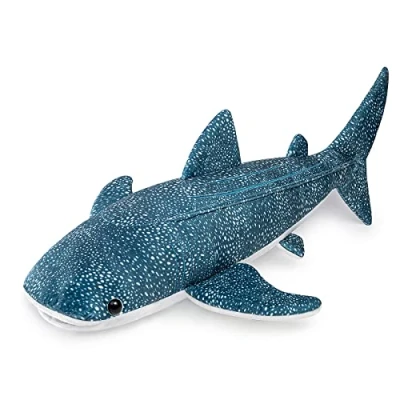 Image of lilizzhoumax Simulation Great Whale Shark Plush Toy 82cm/32, Realistic Stuffed Animal Shark, Cute Soft Home Decoration Toys, Gift for Friends and Kids