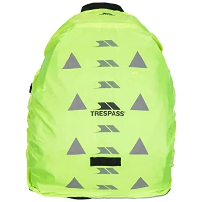 Image of Trespass Unisex Sulcata Reflective Rucksack Cover Yellow One Size, Yellow, Size UK