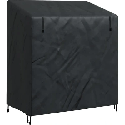 Image of vidaXL Outdoor Swing Cover Black 135 x 100 165 cm 420D Oxford Fabric