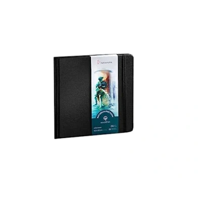 Image of Hahnemühle Watercolour Book 100% Cotton, 250 g/m², Matte, Surface Glued, 30 Sheets/60 Pages, (19.5 x 19.5 cm)